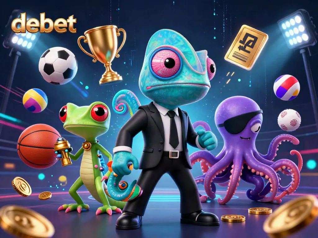 Experience debet's thrilling casino adventure with dynamic characters and sports elements.