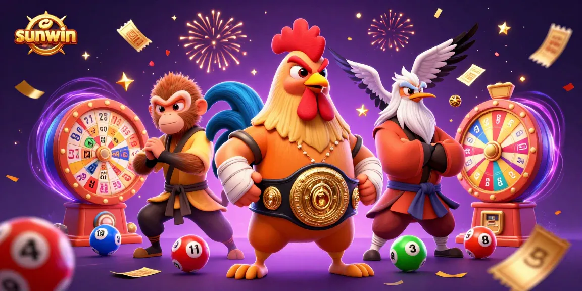 Engage with sunwin's vibrant lottery scene featuring dynamic characters and immersive gambling elements.